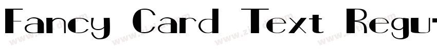 Fancy Card Text Regu字体转换